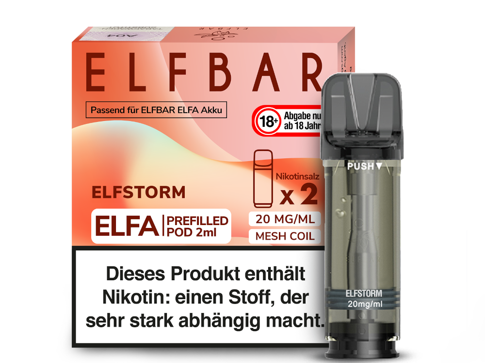 Elf Bar - Elfa - 2ml Prefilled Pods (2 Stück pro Packung)