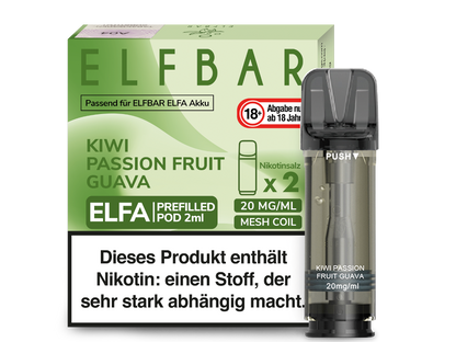 Elf Bar - Elfa - 2ml Prefilled Pods (2 Stück pro Packung)