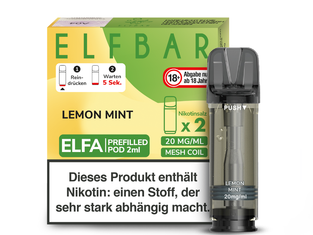 Elf Bar - Elfa - 2ml Prefilled Pods (2 Stück pro Packung)