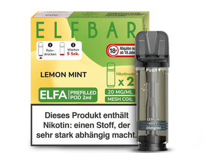 Elf Bar - Elfa - 2ml Prefilled Pods (2 Stück pro Packung)