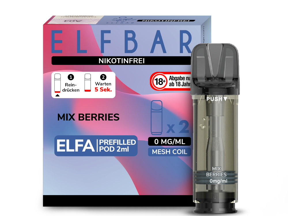 Elf Bar - Elfa - 2ml Prefilled Pods (2 Stück pro Packung)