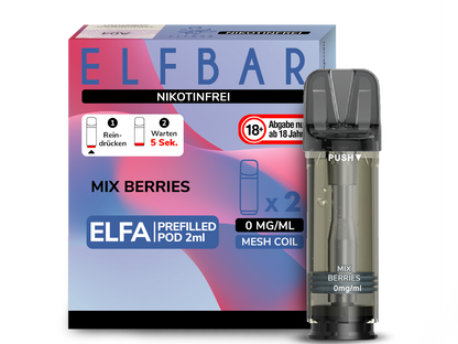 Elf Bar - Elfa - 2ml Prefilled Pods (2 Stück pro Packung)