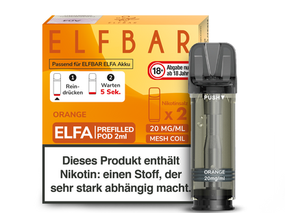 Elf Bar - Elfa - 2ml Prefilled Pods (2 Stück pro Packung)