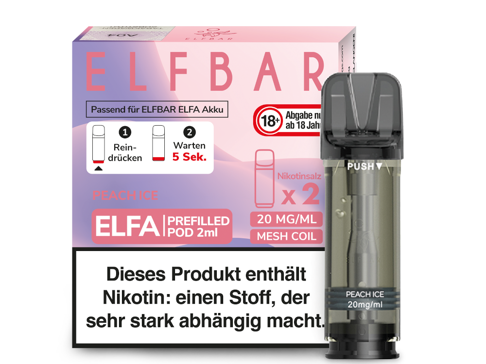 Elf Bar - Elfa - 2ml Prefilled Pods (2 Stück pro Packung)