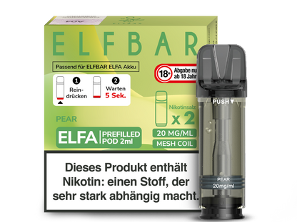 Elf Bar - Elfa - 2ml Prefilled Pods (2 Stück pro Packung)