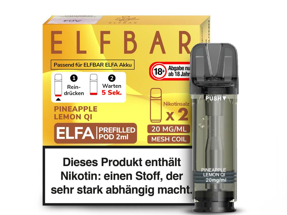 Elf Bar - Elfa - 2ml Prefilled Pods (2 Stück pro Packung)