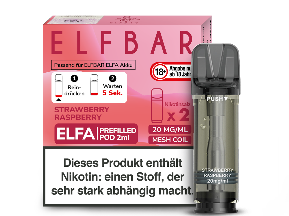 Elf Bar - Elfa - 2ml Prefilled Pods (2 Stück pro Packung)