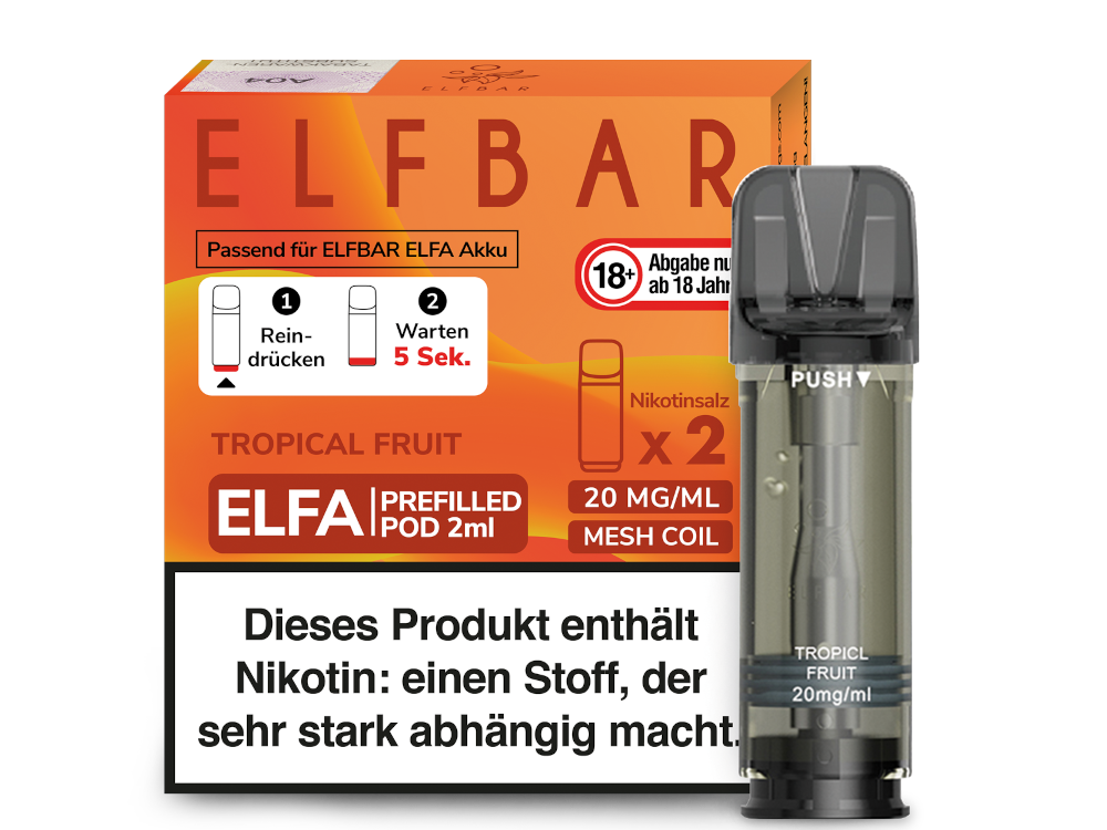 Elf Bar - Elfa - 2ml Prefilled Pods (2 Stück pro Packung)