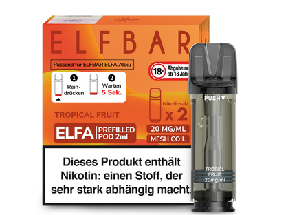 Elf Bar - Elfa - 2ml Prefilled Pods (2 Stück pro Packung)