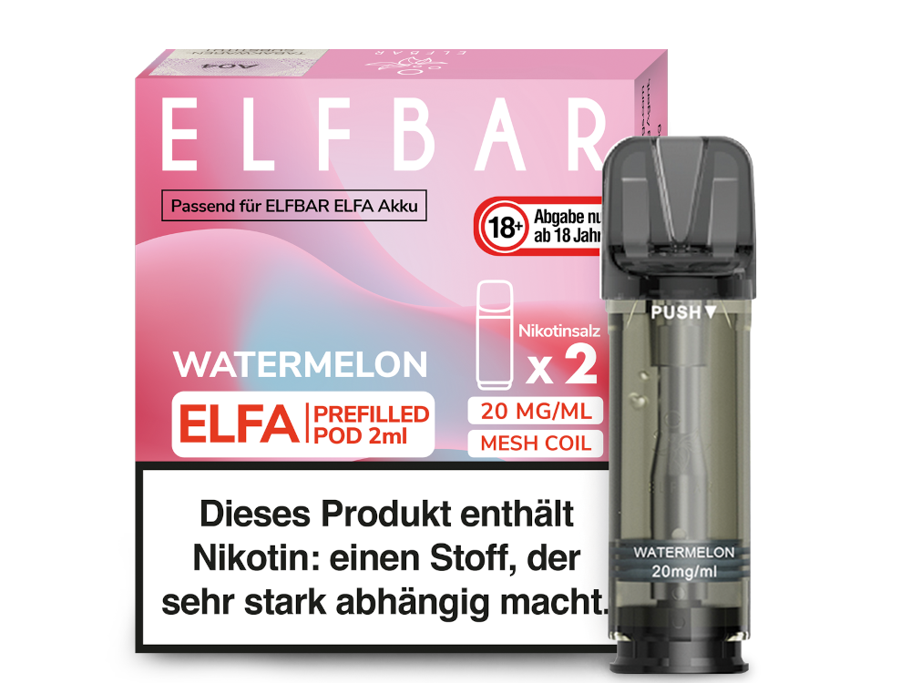 Elf Bar - Elfa - 2ml Prefilled Pods (2 Stück pro Packung)