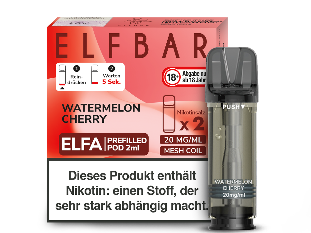 Elf Bar - Elfa - 2ml Prefilled Pods (2 Stück pro Packung)