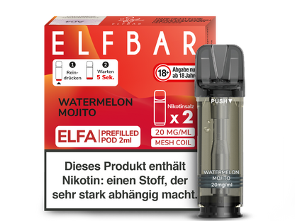 Elf Bar - Elfa - 2ml Prefilled Pods (2 Stück pro Packung)