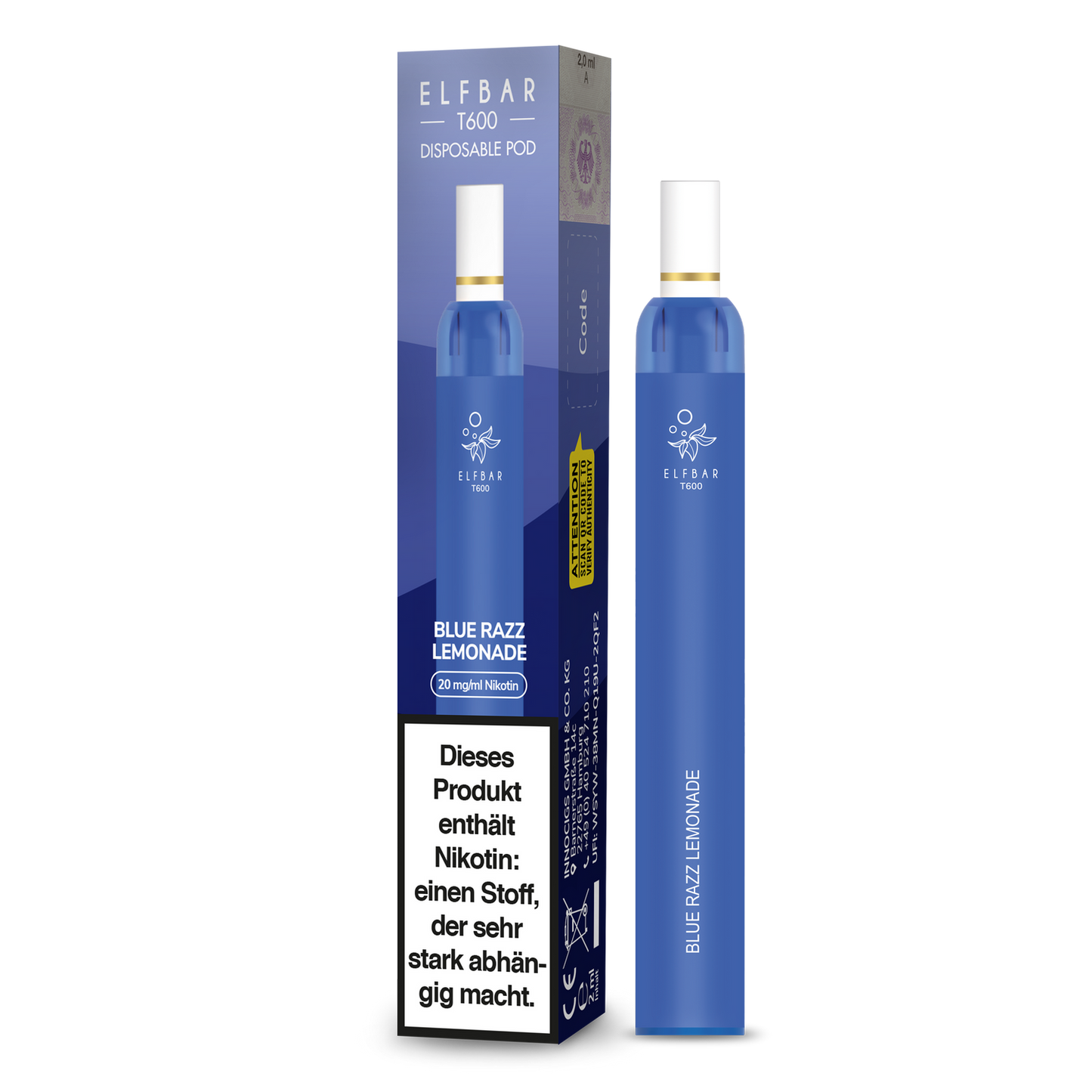 Elf Bar - T600 - Einweg E-Zigarette (Nikotin)