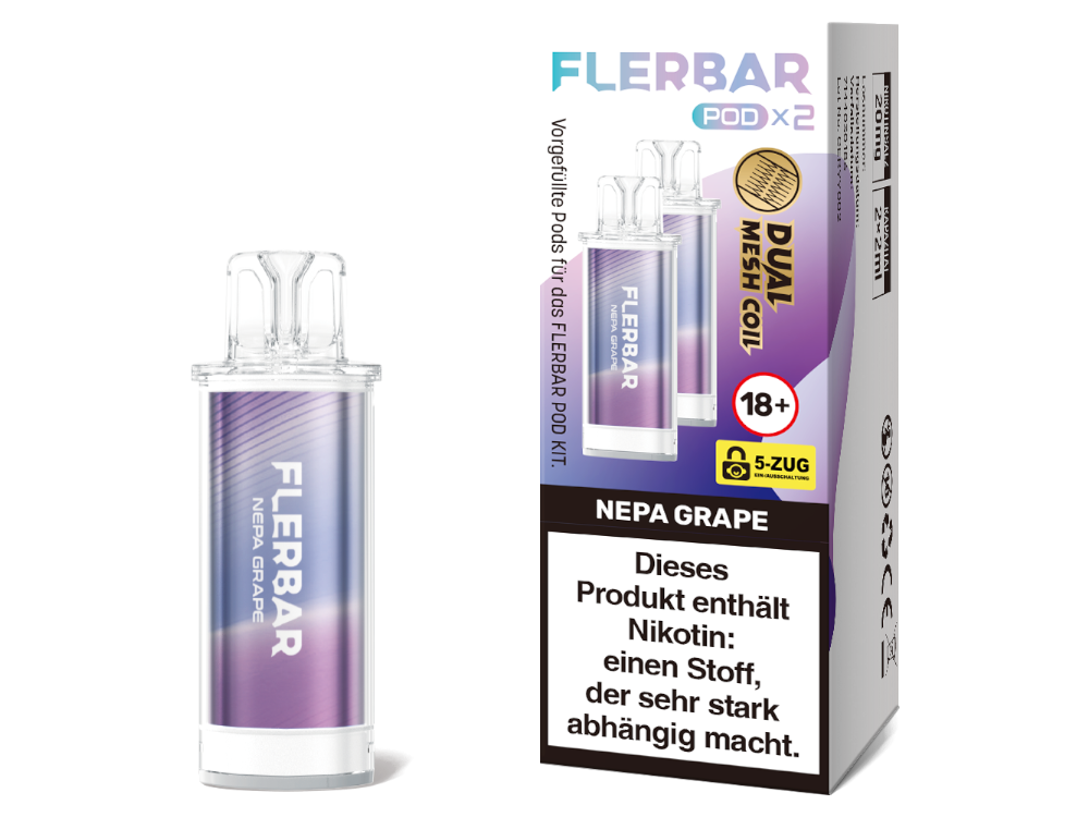 Flerbar - POD - 2ml Prefilled Pods (2 Stück pro Packung)