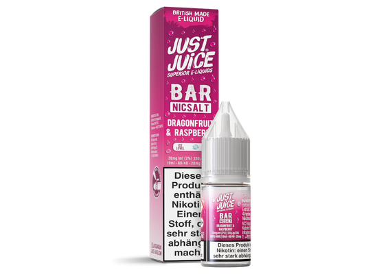 Just Juice - Bar - Dragonfruit & Raspberry - 10ml Fertigliquid (Nikotinsalz)