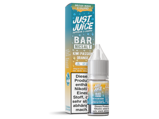 Just Juice - Bar - Kiwi Passion Orange - 10ml Fertigliquid (Nikotinsalz)