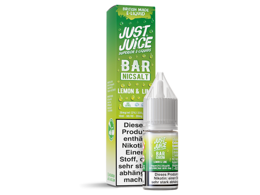Just Juice - Bar - Lemon & Lime - 10ml Fertigliquid (Nikotinsalz)