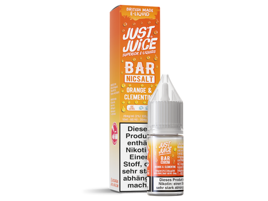 Just Juice - Bar - Orange & Clementine - 10ml Fertigliquid (Nikotinsalz)