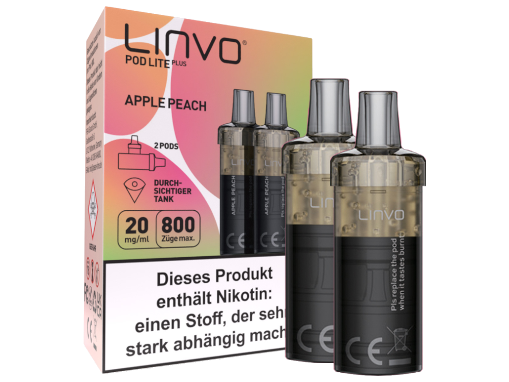 Linvo - Pod Lite Plus - 2ml Prefilled Cartridge (2 pieces)