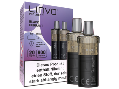 Linvo - Pod Lite Plus - 2ml Prefilled Cartridge (2 pieces)