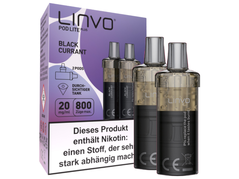 Linvo - Pod Lite Plus - 2ml Prefilled Cartridge (2 pieces)