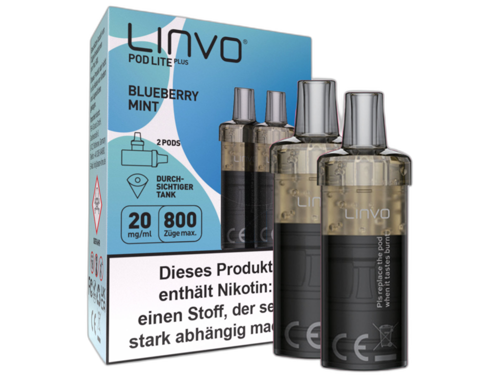 Linvo - Pod Lite Plus - 2ml Prefilled Cartridge (2 pieces)