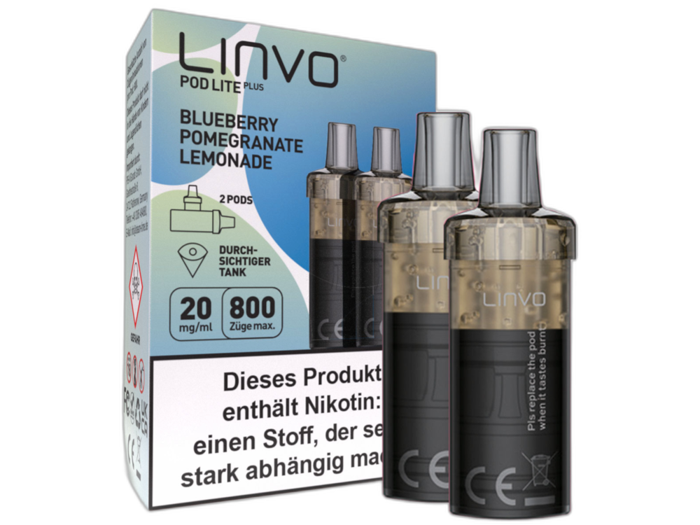 Linvo - Pod Lite Plus - 2ml Prefilled Cartridge (2 pieces)