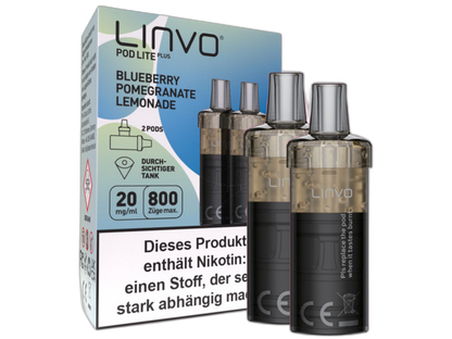 Linvo - Pod Lite Plus - 2ml Prefilled Cartridge (2 pieces)