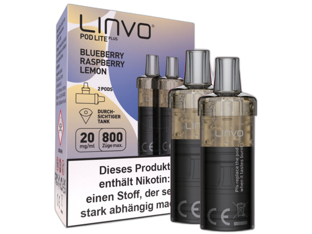 Linvo - Pod Lite Plus - 2ml Prefilled Cartridge (2 pieces)