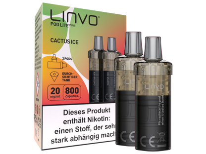 Linvo - Pod Lite Plus - 2ml Prefilled Cartridge (2 pieces)