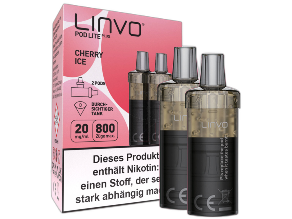 Linvo - Pod Lite Plus - 2ml Prefilled Cartridge (2 pieces)