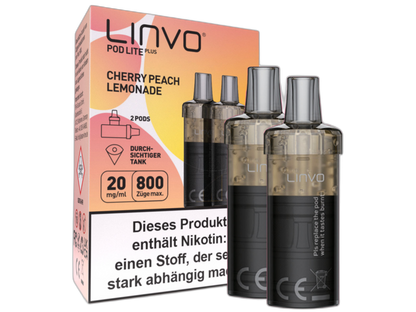 Linvo - Pod Lite Plus - 2ml Prefilled Cartridge (2 pieces)