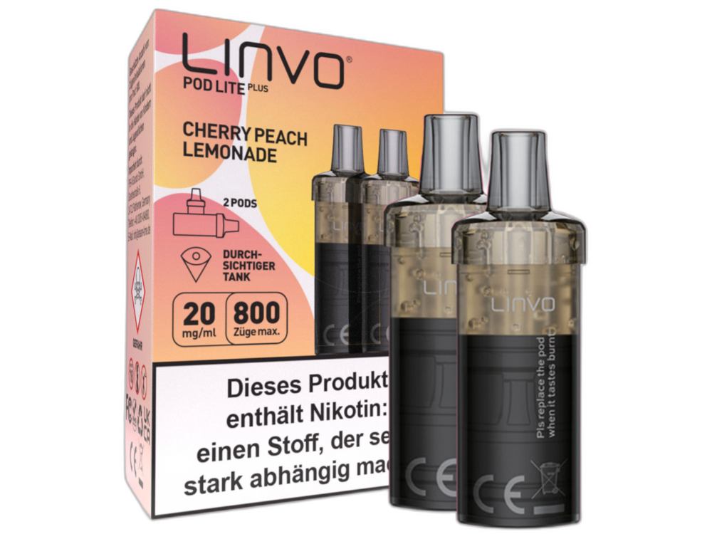 Linvo - Pod Lite Plus - 2ml Prefilled Cartridge (2 pieces)
