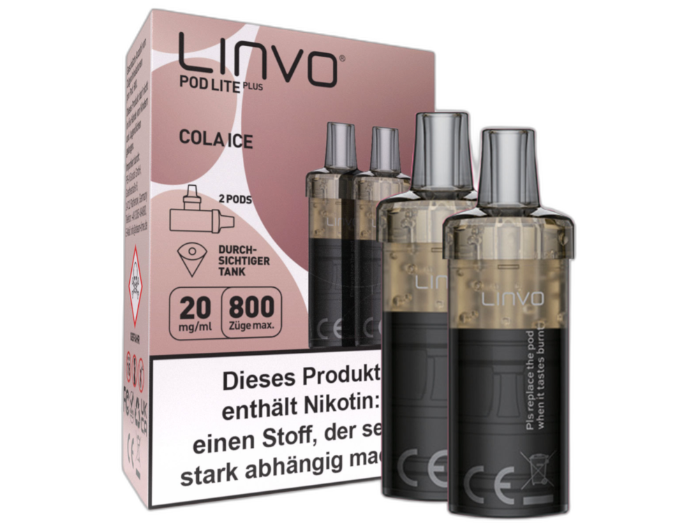 Linvo - Pod Lite Plus - 2ml Prefilled Cartridge (2 pieces)