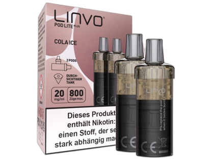 Linvo - Pod Lite Plus - 2ml Prefilled Cartridge (2 pieces)