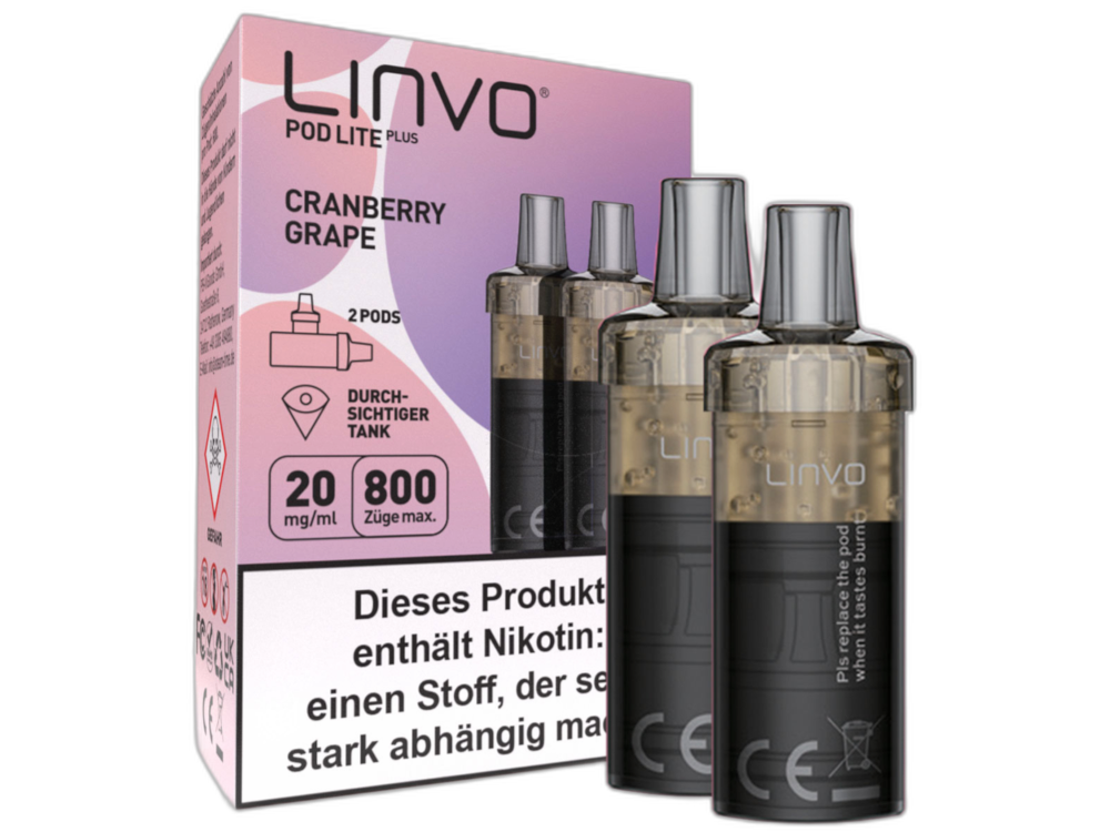 Linvo - Pod Lite Plus - 2ml Prefilled Cartridge (2 pieces)