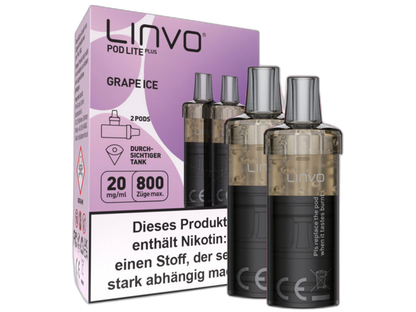 Linvo - Pod Lite Plus - 2ml Prefilled Cartridge (2 pieces)
