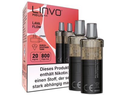 Linvo - Pod Lite Plus - 2ml Prefilled Cartridge (2 pieces)
