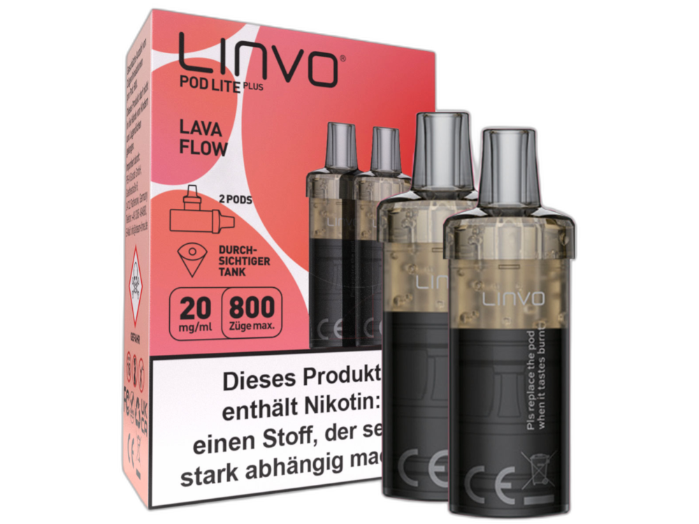 Linvo - Pod Lite Plus - 2ml Prefilled Cartridge (2 pieces)