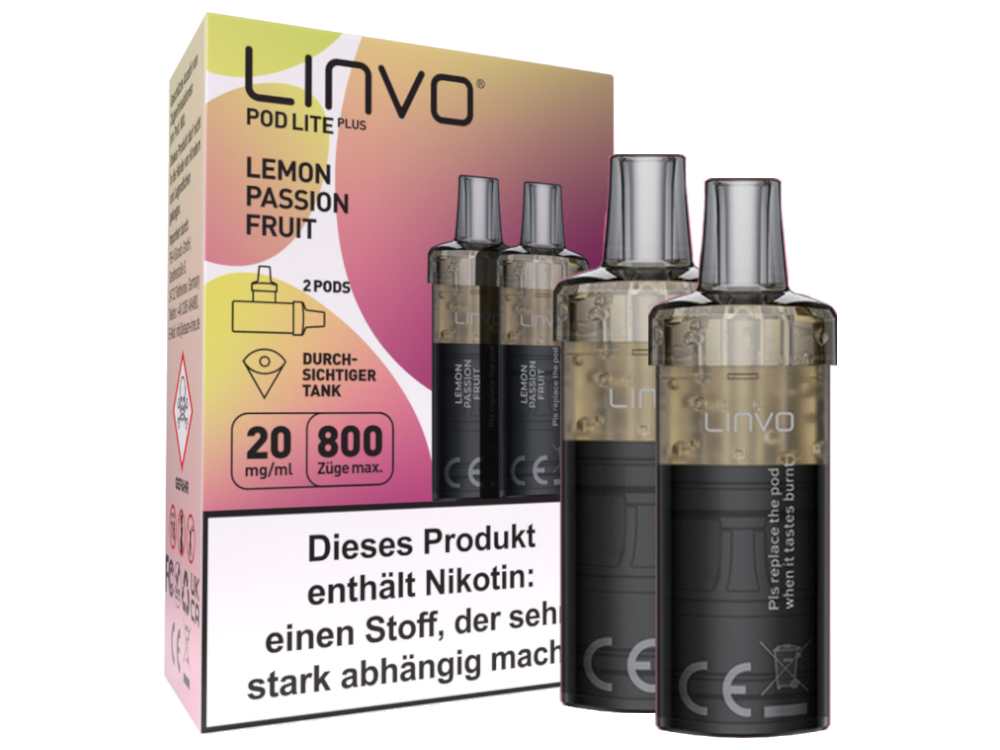 Linvo - Pod Lite Plus - 2ml Prefilled Cartridge (2 pieces)