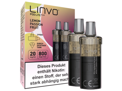 Linvo - Pod Lite Plus - 2ml Prefilled Cartridge (2 pieces)