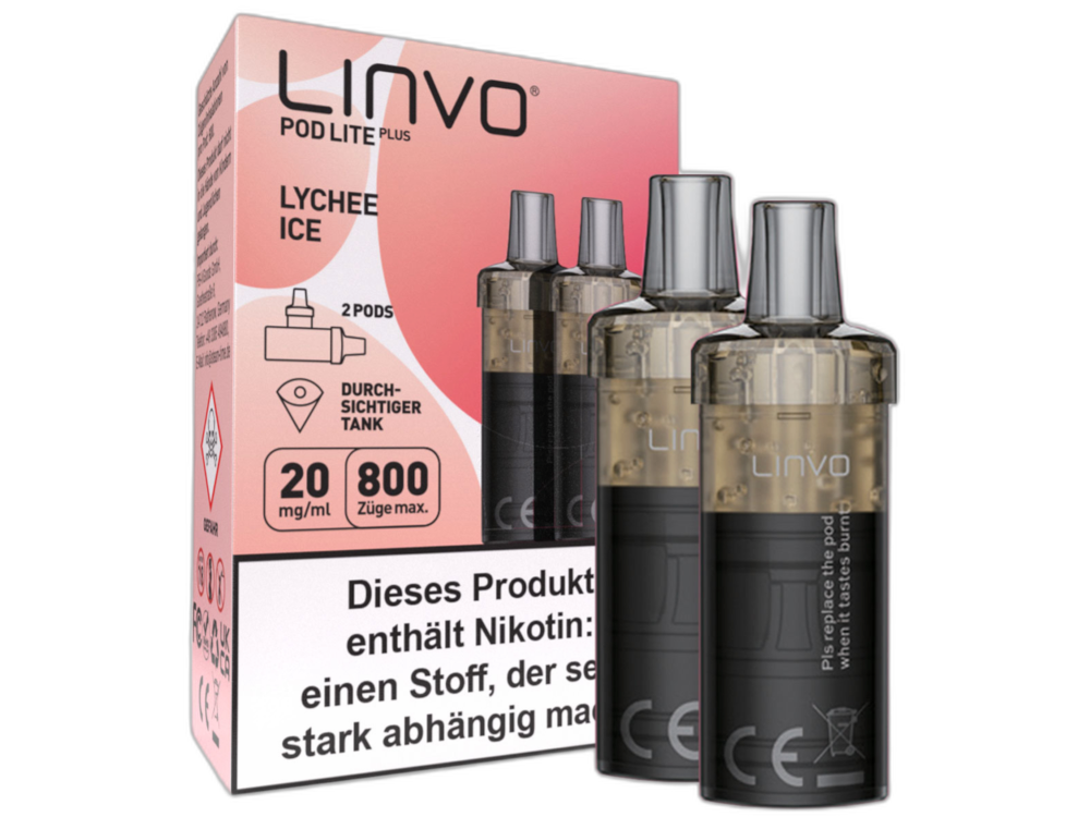 Linvo - Pod Lite Plus - 2ml Prefilled Cartridge (2 pieces)