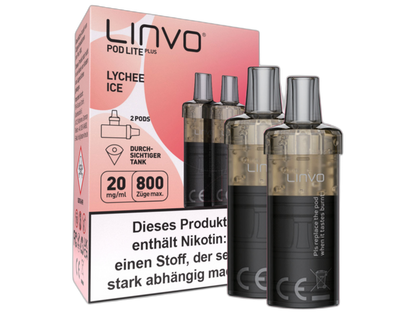 Linvo - Pod Lite Plus - 2ml Prefilled Cartridge (2 pieces)