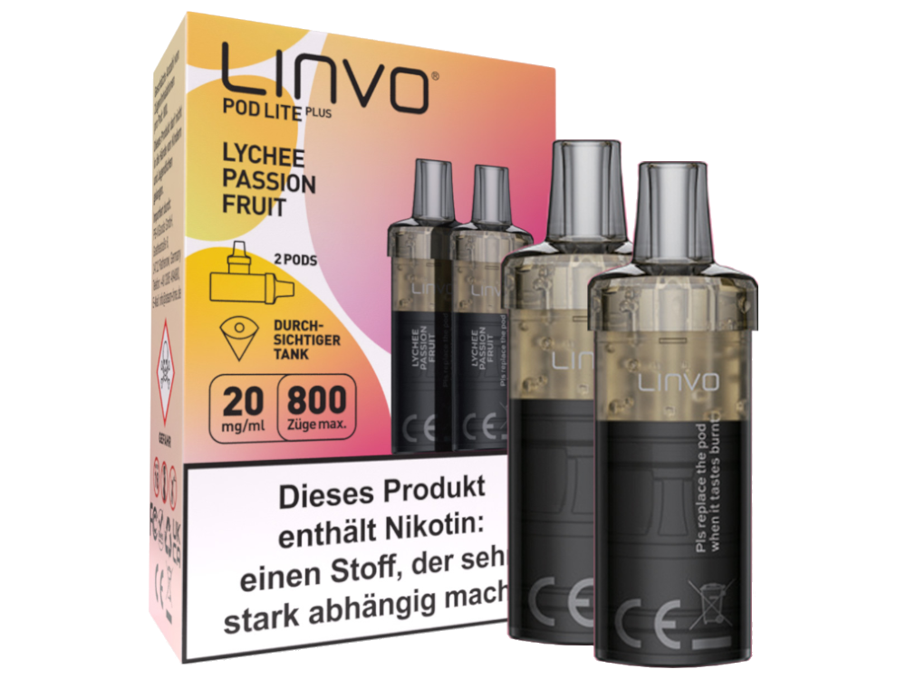 Linvo - Pod Lite Plus - 2ml Prefilled Cartridge (2 pieces)