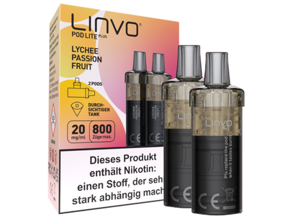 Linvo - Pod Lite Plus - 2ml Prefilled Cartridge (2 pieces)