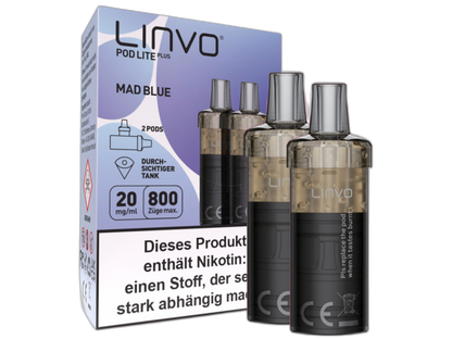Linvo - Pod Lite Plus - 2ml Prefilled Cartridge (2 pieces)
