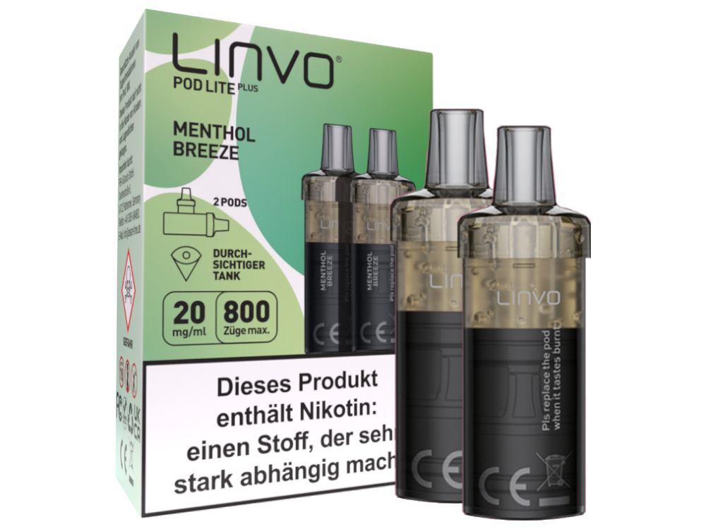 Linvo - Pod Lite Plus - 2ml Prefilled Cartridge (2 pieces)