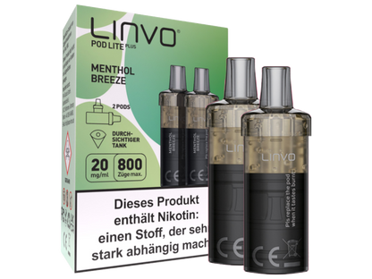 Linvo - Pod Lite Plus - 2ml Prefilled Cartridge (2 pieces)