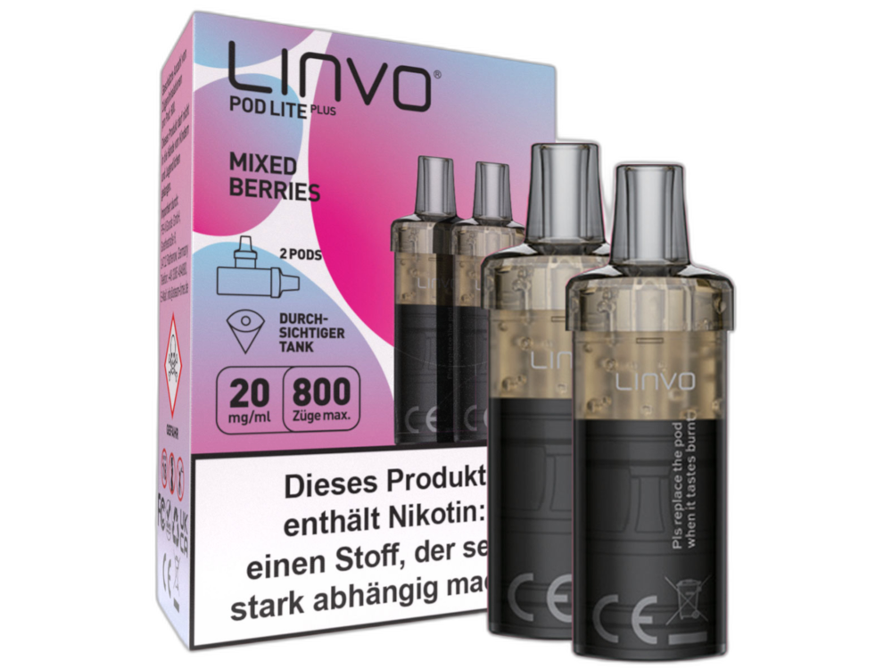 Linvo - Pod Lite Plus - 2ml Prefilled Cartridge (2 pieces)