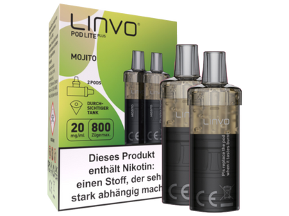 Linvo - Pod Lite Plus - 2ml Prefilled Cartridge (2 pieces)